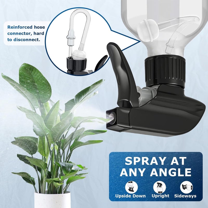 Veco 500mL (17oz) Graduated Spray Bottles, 4-Pack — 360° Any-Angle Spraying for Easy Dilution, Leak-Resistant spray bottles for Cleaning, Plants, Hair & Pet Use + Foldable Funnel - Image 3